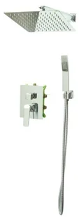 STELLMAN Bateria Natryskowa Prysznicowa VERDO Podtynkowa z Deszczownicą 25 CHROM 1010-5 - Baterie wannowe i prysznicowe - miniaturka - grafika 2