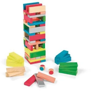 Janod Jenga z kolorami Equilibloc 02012 - Gry planszowe - miniaturka - grafika 2