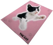 Dywany - DIGITAL REPUBLIC.COM Digital Republic.COM 12531 dywanik wykonany z poliamidu, wzór kota 12531 - miniaturka - grafika 1