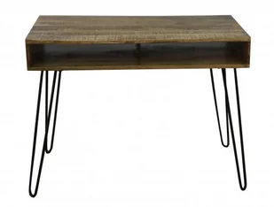 Invicta Biurko Rac 100 cm naturalny Mango 38945 - Biurka - miniaturka - grafika 2