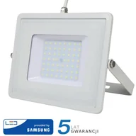 Lampy pozostałe - v-tac Projektor LED V-TAC 50W SAMSUNG CHIP Czujnik Ruchu Funkcja Cut-OFF Biały VT-50-S 6400K 4000lm - miniaturka - grafika 1