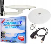 Anteny TV - Antena Dookólna DVB-T2 Aktywna 4K FullHD MUXy -usb - miniaturka - grafika 1