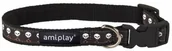 Obroże dla psów - AmiPlay Joy Obroża nylon Psa L 35-50/2 Czaszki - miniaturka - grafika 1