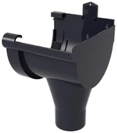 Rynny i akcesoria - Scala Plastics Lej spustowy prawy G125 Grafitowy - miniaturka - grafika 1