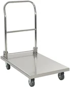 Wózki magazynowe - vidaXL Wózek platformowy, srebrny, 82x53x86 cm, stal nierdzewna - miniaturka - grafika 1