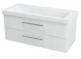 Sapho THEIA szafka umywalkowa 101,4x43,2x44,2cm, 2 szuflady, biała TH105 - Szafki łazienkowe Sapho THEIA szafka umywalkowa 101,4x43,2x44,2cm, 2 szuflady, biała TH105 - Szafki łazienkowe - miniaturka - grafika 1