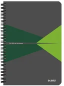 Notesy i bloczki - Leitz Kołonotatnik Office Card A5 w kratkę ziel KZK1035 - miniaturka - grafika 1