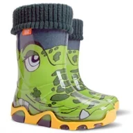 Buty dla dziewczynek - Demar Kalosze dziecięce STORMER LUX PRINT B (20-27) - Mała 0032B - miniaturka - grafika 1