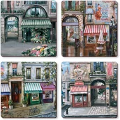 Obrusy i serwetki - Cala home PODKŁADKI KORKOWE CALA HOME Village Square PARYŻ - małe C16203 - miniaturka - grafika 1