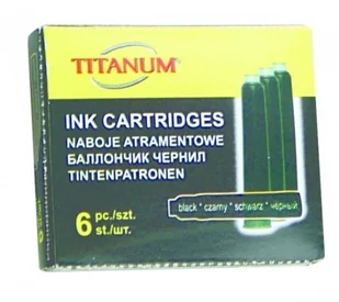 Titanum NABOJE ATRAM.6 SZT CZARNE OPAKOWANIE BPZ - Pozostałe akcesoria dla plastyków - miniaturka - grafika 3