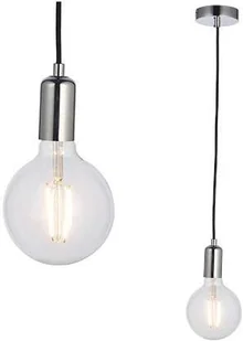Endon Wisząca LAMPA industrialna STUDIO 76573 Endon metalowa OPRAWKA na żarówkę ZWIS loft chrom czarny 76573 - Lampy sufitowe - miniaturka - grafika 6