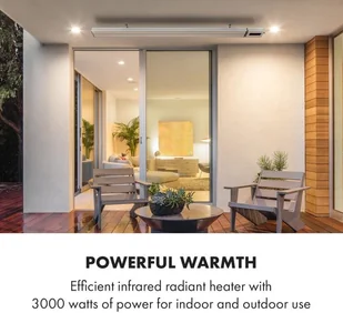 Klarstein Klarstein Cosmic Beam Smart 30, promiennik podczerwieni, 3000 W, sterowanie przy użyciu aplikacji, biały ACO7-CosmicBeSm30-WH - Ogrzewanie przenośne - miniaturka - grafika 5