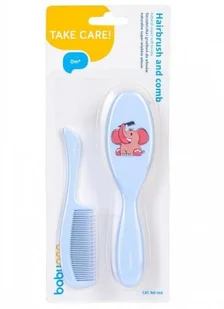 BABYONO Babyono szczotka i grzebień do włosów naturalne super miękkie włosie 568/03 - Gryzaki dla dzieci - miniaturka - grafika 3