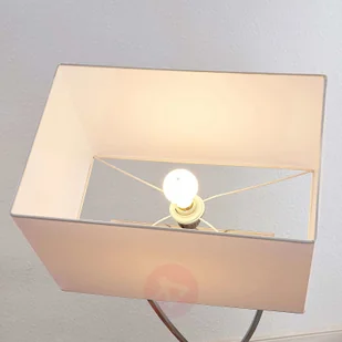 LUCANDE Lucande Evaine lampa podłogowa chrom, klosz biały - Lampy stojące - miniaturka - grafika 5