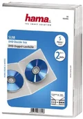 Pudełka i akcesoria na płyty CD - Hama 00083892 zestaw 5 szt Slim pokrywa na DVD przezroczysty 00083892 - miniaturka - grafika 1