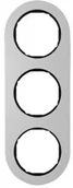Klawisze i ramki - Berker R.classic aluminium/czarny ramka 3 B_10132084 - miniaturka - grafika 1