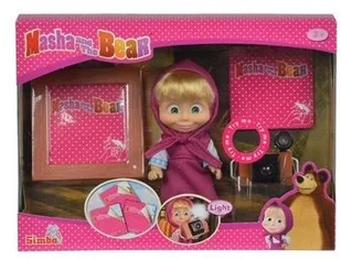 Simba Masza i Niedźwiedź, lalka Masza Fotograf - Lalki dla dziewczynek - miniaturka - grafika 7