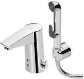 Baterie umywalkowe - Oras Bateria bezdotykowa Cubista z rączką prysznicową Bidetta Chrom 2816F 2816FZ - miniaturka - grafika 1