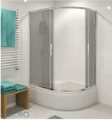 Kabiny prysznicowe - Durasan Palermo 100x80 WK 100L lewa - miniaturka - grafika 1