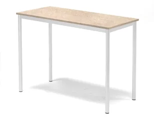 AJ Produkty Stół SONITUS, 1200x600x900 mm, linoleum beż, biały - Meble do szkół i przedszkoli AJ Produkty Stół SONITUS, 1200x600x900 mm, linoleum beż, biały - Meble do szkół i przedszkoli - miniaturka - grafika 1