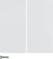 Systemy inteligentnych domów - Hager Hager KNX RF B.Kwadrat/B.3/B.7 biały połysk przycisk 2-krotny quicklink B_85146189 - miniaturka - grafika 1