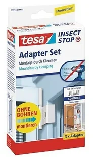 Tesa Adaptery do aluminiowych ram drzwi  białe - Akcesoria do okien - miniaturka - grafika 2
