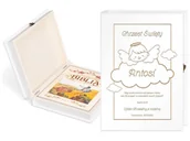 Religia i religioznawstwo - Murrano Biblia w etui z grawerem dla dziewczynki na chrzest KZ-BIB-012_DRO-CO2-010 - miniaturka - grafika 1