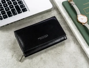 Cavaldi 4U Klasyczny skórzany portfel damski z klapą na zatrzask - Portfele Cavaldi 4U Klasyczny skórzany portfel damski z klapą na zatrzask - Portfele - miniaturka - grafika 3