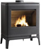 Piece wolnostojące - Invicta Piec Kazan antracyt IWAKI 3SZYBY - miniaturka - grafika 1