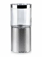 Świeczniki - RITA SILVER Świecznik 13x13x29cm HTRD7388 - miniaturka - grafika 1