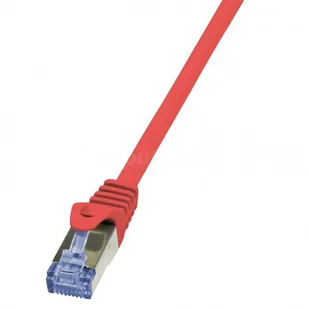 LogiLink Patchcord CAT.6A S/FTP 3m czerwony CQ3064S - Patchcordy - miniaturka - grafika 4