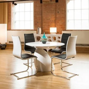 King Home Stolik King Bath Fungo Grande biały połysk JH-064-1 - Ławy i stoliki kawowe - miniaturka - grafika 5