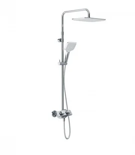 Kludi Cockpit Zestaw prysznicowy ścienny termostatyczny z deszczownicą chrom 8005005-00 - Zestawy prysznicowe Kludi Cockpit Zestaw prysznicowy ścienny termostatyczny z deszczownicą chrom 8005005-00 - Zestawy prysznicowe - miniaturka - grafika 1