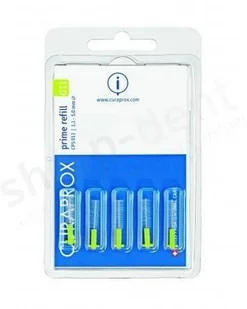 Curaprox Interdental Brush Prime CPS zestaw 5 szt zapasowych szczoteczek międzyzębowych CPS 011 Green 1,1 4,0 mm - Szczoteczki międzyzębowe - miniaturka - grafika 3