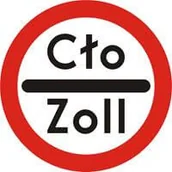 Wyposażenie miejsc publicznych - Znak drogowy zakazu B-32 Stój - kontrola celna - miniaturka - grafika 1