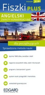 Edgard Angielski Fiszki PLUS Zwroty konwersacyjne dla początkujących - Pomoce naukowe - miniaturka - grafika 2