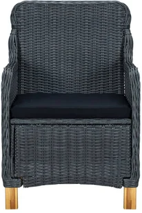 vidaXL 7-częściowy zestaw mebli ogrodowych, ciemnoszary 3067851 - Meble ogrodowe - miniaturka - grafika 8