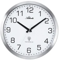 Zegary - Atlanta Zegar naścienny radiowy  30 cm, metalowa obudowa 4371/0 408020485 - miniaturka - grafika 1