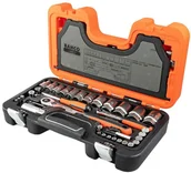 Zestawy narzędziowe - BAHCO Zestaw kluczy nasadowych S560 1/4 i 1/2, 56 elementów S560 - miniaturka - grafika 1