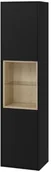Szafki łazienkowe - Excellent Excellent Tuto Słupek boczny 40x32x160 cm czarny mat/dąb MLEX.0201.400.BKBL - miniaturka - grafika 1