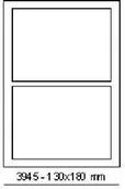 Etykiety samoprzylepne i bloki etykiet - Cdrmarket Samoprzylepne etykiety 180 x 130 mm, 2 etykiety, A4, 100 arkuszy - miniaturka - grafika 1