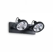 Lampy sufitowe - Ideal Lux Plafon Glim PL2 200248 nowoczesna oprawa sufitowa w kolorze czarnym 200248 - miniaturka - grafika 1