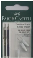 Gumki biurowe - Faber-Castell zapasowe gumki do ołówków TK-Fine, 3 sztuki - miniaturka - grafika 1