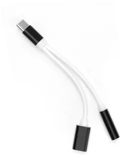 Adapter Usb Typ C - Mini Jack 3,5mm + Ładowanie - Złącza, przejściówki, adaptery - miniaturka - grafika 2