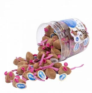 Duvo+ Zab. Kot Mysz Plusz.polna Z Grzechotką - Zabawki dla kotów - miniaturka - grafika 2