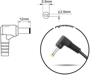 Movano Zasilacz samochodowy dedykowany do ASUS MSI 90W 5.5x2.5) - Zasilacze do laptopów - miniaturka - grafika 6