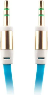 Forever MOBILE Kabel przewód adapter audio jack 3,5mm - jack 3,5mm 1m (niebieski) T_0009897 - Akcesoria do tabletów i e-booków - miniaturka - grafika 2