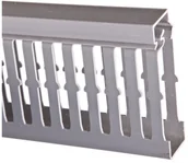 Akcesoria do kolektorów i fotowoltaiki - HAGER POLO Korytko grzebieniowe BA7A 25x80 szary kamień BA7A80025 2m - miniaturka - grafika 1