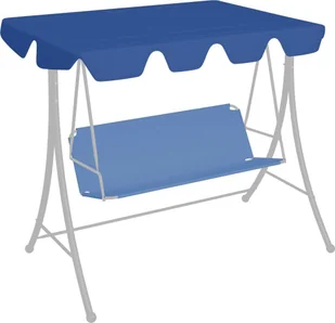 VidaXL Lumarko Zadaszenie do huśtawki ogrodowej, niebieskie, 150/130x70/105 cm! 312103 VidaXL - Markizy - miniaturka - grafika 2