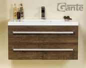 Szafki łazienkowe - Gante Szafka wisząca z umywalką 80/39/2 seria FOKUS AD FKS-AD-U80/39/2 + 800 - miniaturka - grafika 1